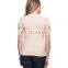 2015 Factory Direct Price Wholesale 100% Cotton Peach Raglan Sleeve T-shirt