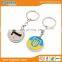 Competitive price matt silver finishing keychain metal keyring wholesale