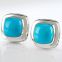 Designs Inspired DY Sterling Silver 11mm Turquoise Albion Earrings