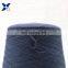 dark blue 0.035 micron stainless steel fine wire twist with Ne32/2ply combed cotton yarn for knitting touchscreen glove-XT11105