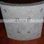 Truck trailer drum brake lining 19187 for bpw