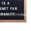 10x10inch  Home Decoration Slotted Felt Advertising Board with Pine Wood Frames and Plastic Letters