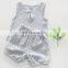 2018 Summer Baby Clothing Set Grey Star Printed Soft Linen Baby Girl Boy Outfits