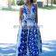 Oem stylish summer women long fully africa print casual maxi ankara dresses