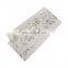 Original design fancy hand embroidery leaves pattern white table runner