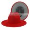 High Quality Wholesale Fake Wool Felt Fedora Hat For Men 2 tone hat different color brim fedora hat for women