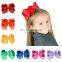 New 6" Large Hair Bows With Clips For Children Handmade Grosgrain Ribbon Hairbow Baby Hair Bow Accessories 40Colors