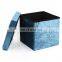 Customized Factory wholesale modern and fashion home furniture luxury Crushed Velvet foldable storage ottoman stool