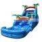 Cheap Blow Up Commercial Waterslide Rainbow Tropical Kid Inflatable Water Slides For Sale