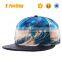 Custom Hign Quality Printed Brim Snapback Hat/Galaxy Brim Snapback