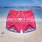 Custom soft feeling 88% polyester 12% spandex blue men sports shorts