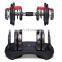 SD-8067 Support Small Quantity Home Gym Arm Workout Anti-Slip Metal Handle Adjustable Dumbbell set with rack