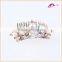 Fashion Crown Tiara Pearl Decorative Hair Comb Clips