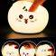 Cute cat silicone lamp