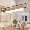 Modern Art Adjustable LED Hanging Lamp Wood Decorative Pendant Light