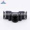 4mm 6mm 8mm 10mm 12mm PE-14 New Design Black T Type Quick Connect Plastic Joints Air Hose Pneumatic Fittings