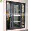 Double glazed glass aluminum 3 tracks sliding windows with mosquito net or blinds