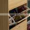 Pine Shoe Cabinet With 3 Drawers