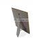 glass mirror foldable Brass frame metal stand table standing mirror