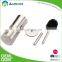 High quality simple design stainless steel cylindrical cleaning toilet brush with brush holder