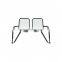 Lantsun 2pcs Triple Chrome door car side mirror cover Fit for Jeep PATRIOT