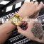 Oulm HP3364B Men Quartz Watches Military Waterproof Wristwatch Luxury Gold Stainless Steel Male Watch