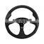 High quality custom logo leather steering wheel car use