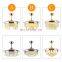 Modern New Dimmable 42inch Crystal Ceiling Fan with Lights Remote Invisible Retractable Chandelier Fan Light
