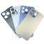 Back Cover For iPhone 13 Pro Tempered Glass Rear Housing With Big Hole Cell Phone Spare Parts