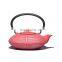 Cast iron 1.2L Chinese red teapot set