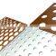Round hole perforated sheet punched metal mesh walkway punching & perforated mesh