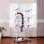 3 Tier Rolling Clothes Drying Rack Adjustable Laundry Rack with Foldable Wings Shape household hangers