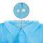 PP non woven white disposable lab coat with button