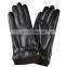 All Black Fashion Car Driving PU Leather Gloves Men for Winter