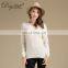 Long Sleeve White Pullover Light Basic Vneck Women Cashmere Sweater