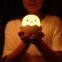 Dropshipping Eggshell chicken emotion Silicone night light LED Charging intelligent induction Children's bedside lamp
