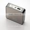 Promotion gift good quality aluminum shell square shape polymer 6600mAh power charger with advertising