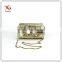 fashion travel cosmetic bag with metal chain