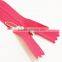 3# polyester invisible zipper for evening dress 2015 close end