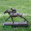 Bronze horse racing sculpture