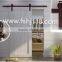 Made in China iron plating black household wooden door roller track for sliding door