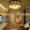 contemporary wooden color led ring ceiling lamp