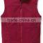 New arrival ladies sleeveless vest with zipper