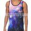 Digital printing man tank tops,custom digital man sublimated tank tops,3d printing man tank tops