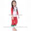 2015 baby girls snowman applique top and red polk dot ruffle pants set,christmas outfits for kids