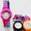 custom silicone diy loom band watches for promotion