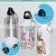 400ML Silver sublimation sports water bottle