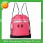 Durable recycled 210D/PU polyester drawstring backpack