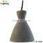 Concrete E27 edison pendant lamp ceiling lights