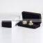 Men fashion accessories custom color velvet cufflink gift box